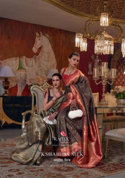 RAJTEX KSHAHIDA SILK 319001 TO 319006 HANDLOOM WEAVING SAREE